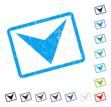 Simge kauçuk filigran aşağı ok ucu