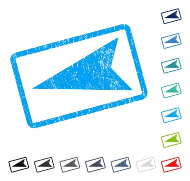 Ok ucu sol simgesi kauçuk filigran