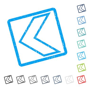 Ok ucu sol simgesi kauçuk filigran