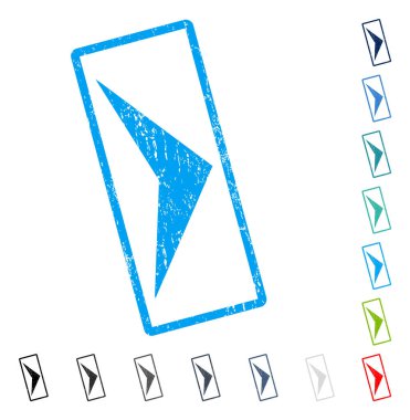 Ok ucu sağ simge kauçuk filigran