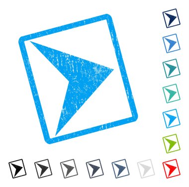 Ok ucu sağ simge kauçuk filigran