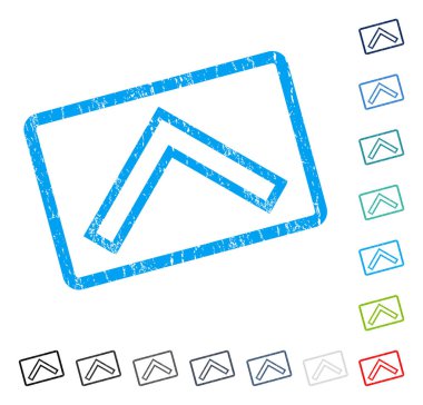 Simge kauçuk filigran yukarı ok ucu