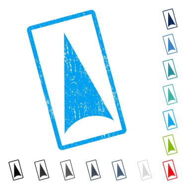 Simge kauçuk filigran yukarı ok ucu