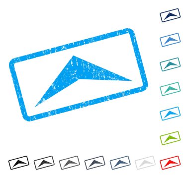 Simge kauçuk filigran yukarı ok ucu