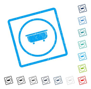 Küvet simgesi kauçuk filigran