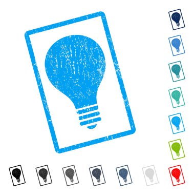 Ampul simgesi kauçuk filigran