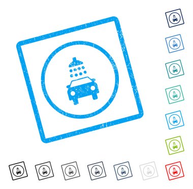 Araba duş simgesi kauçuk filigran