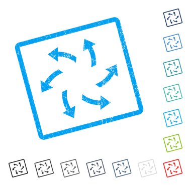 Santrifüj okları simge kauçuk filigran