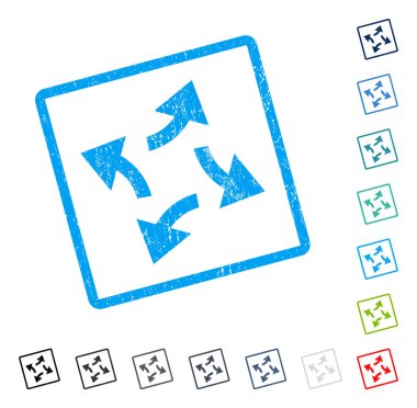 Santrifüj okları simge kauçuk filigran