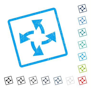 Santrifüj okları simge kauçuk filigran