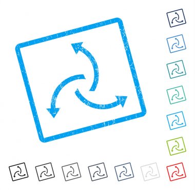 Santrifüj okları simge kauçuk filigran