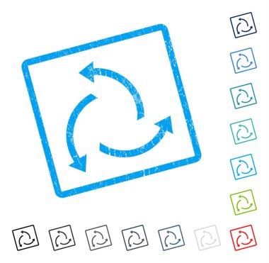 Santrifüj okları simge kauçuk filigran