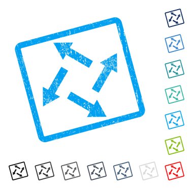 Santrifüj okları simge kauçuk filigran