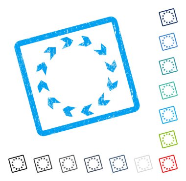 Dolaşım simgesi kauçuk filigran