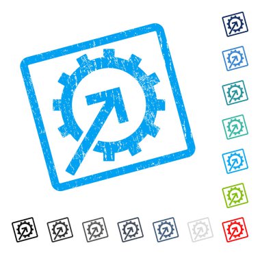 COG Tümleştirme simgesi kauçuk filigran