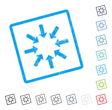 Daraltma okları simge kauçuk filigran