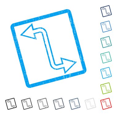 Exchange ok simgesi kauçuk filigran kavisli