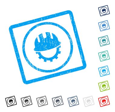 Geliştirme işçisi simgesi kauçuk filigran