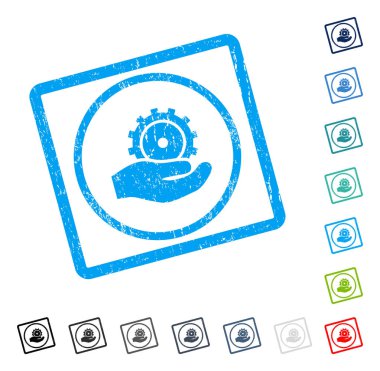 Geliştirme hizmeti simge kauçuk filigran