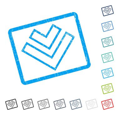 Simge kauçuk filigran aşağı yön