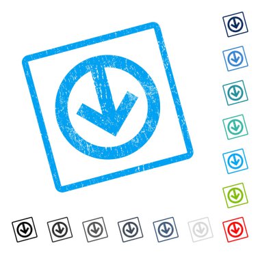 Simge kauçuk filigran aşağı yön