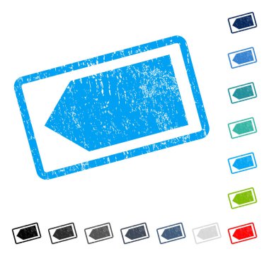 Yön sol simgesi kauçuk filigran