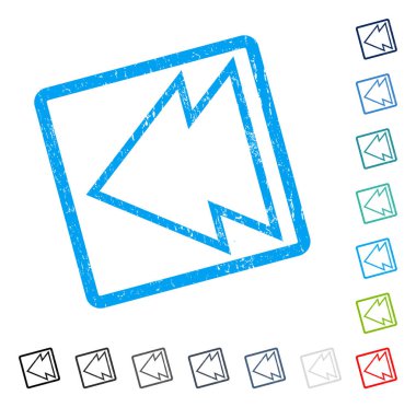 Yön sol simgesi kauçuk filigran