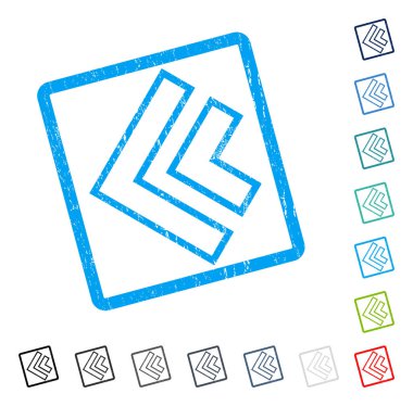 Yön sol simgesi kauçuk filigran