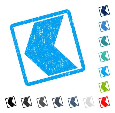 Yön sol simgesi kauçuk filigran