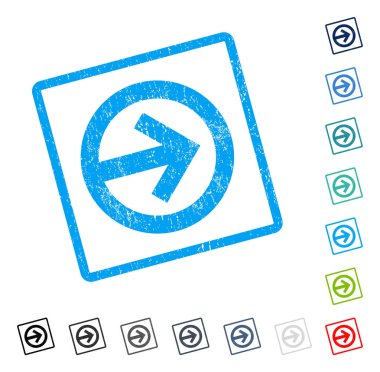 Yön sağ simge kauçuk filigran