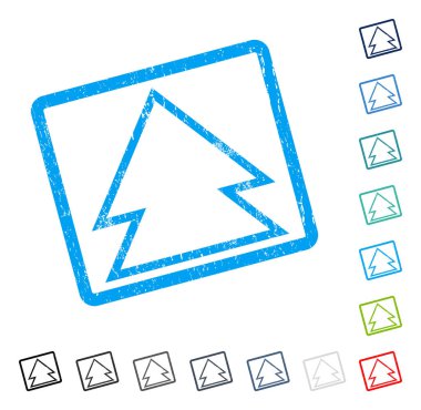 Yön yukarı simgesi kauçuk filigran