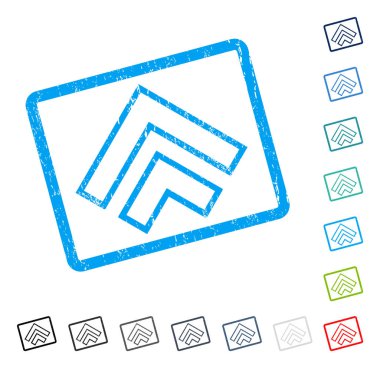 Yön yukarı simgesi kauçuk filigran