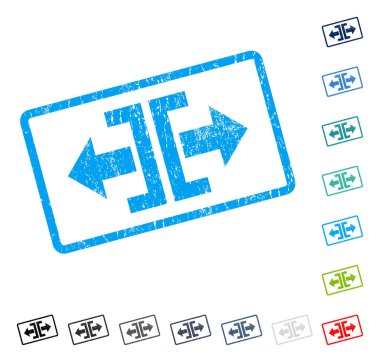 Yatay yöndeki simgesi kauçuk filigran bölmek