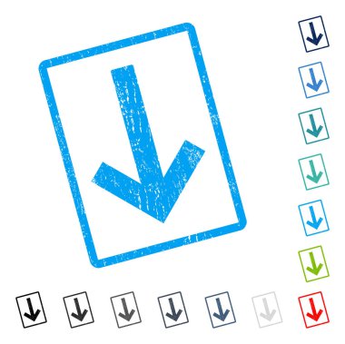 Ok simgesi kauçuk filigran