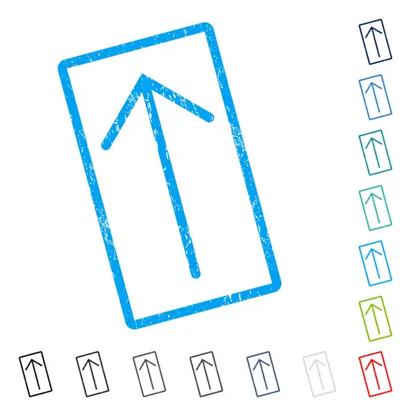 Simge kauçuk filigran yukarı ok