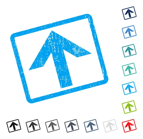 Simge kauçuk filigran yukarı ok