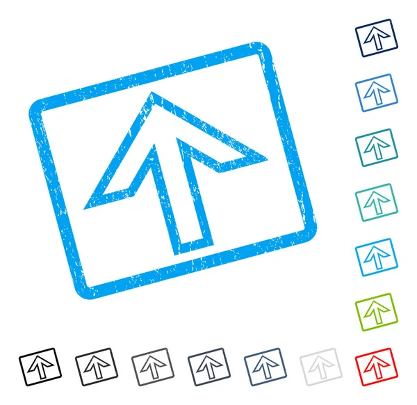 Simge kauçuk filigran yukarı ok