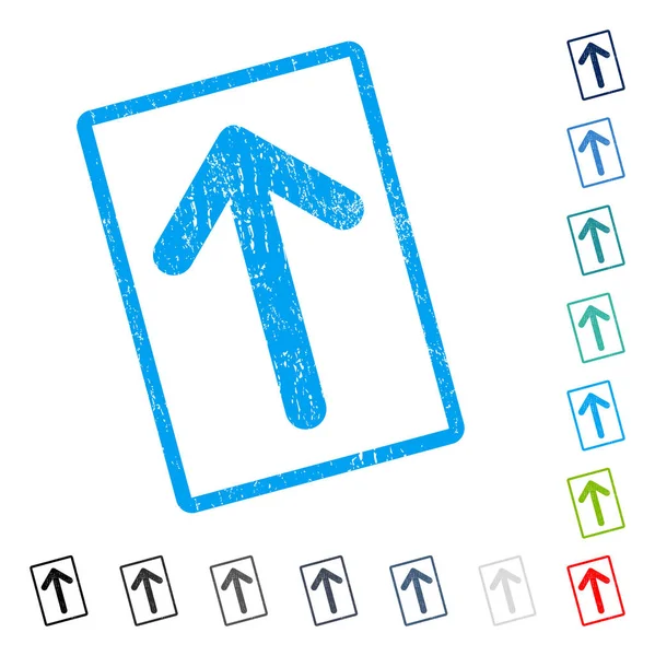 Simge kauçuk filigran yukarı ok