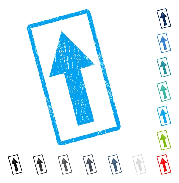 Simge kauçuk filigran yukarı ok