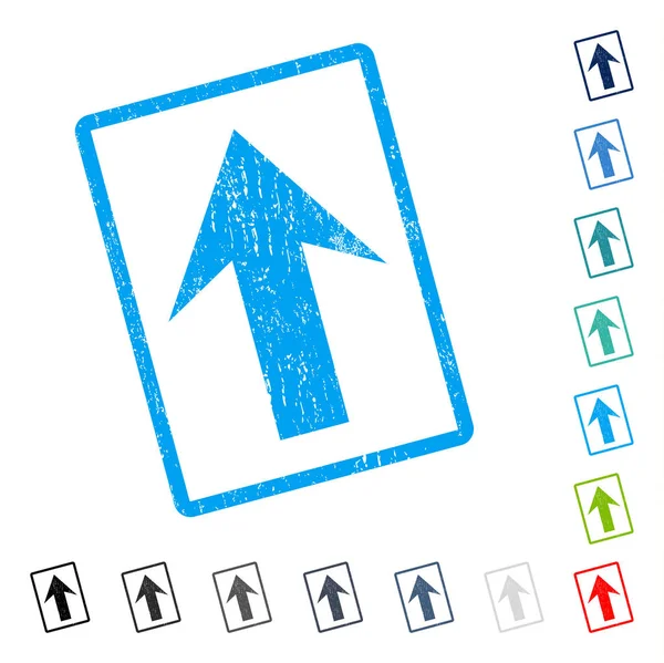 Simge kauçuk filigran yukarı ok