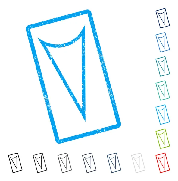 Simge kauçuk filigran aşağı ok ucu