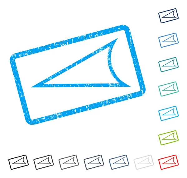 Ok ucu sol simgesi kauçuk filigran