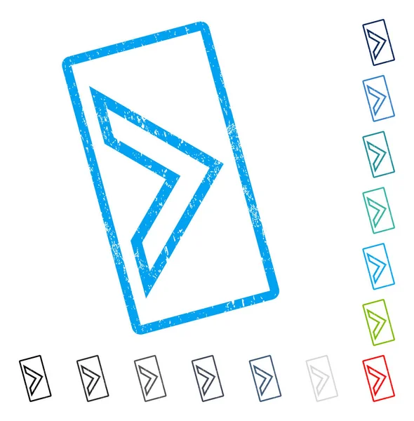 Ok ucu sağ simge kauçuk filigran