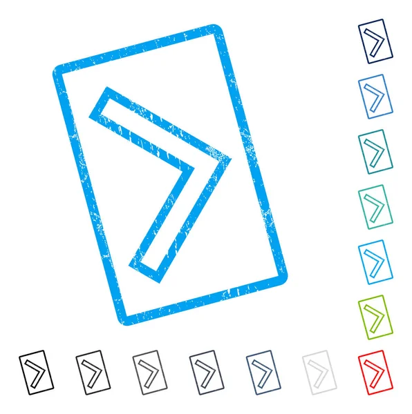 Ok ucu sağ simge kauçuk filigran