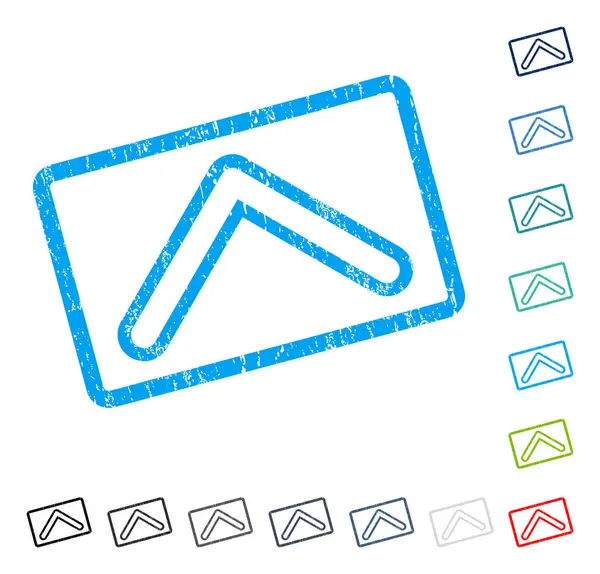 Simge kauçuk filigran yukarı ok ucu