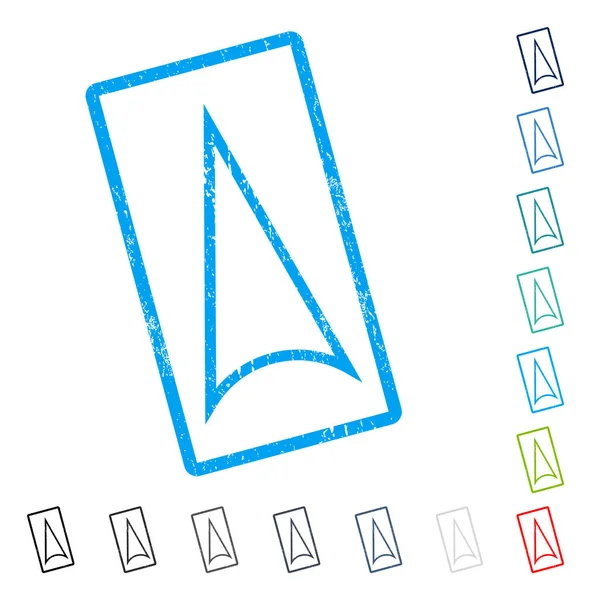 Simge kauçuk filigran yukarı ok ucu