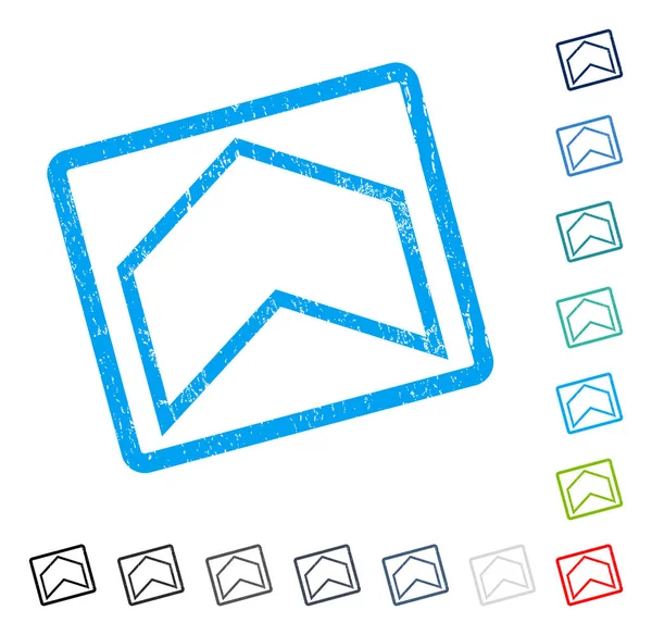 Simge kauçuk filigran yukarı ok ucu