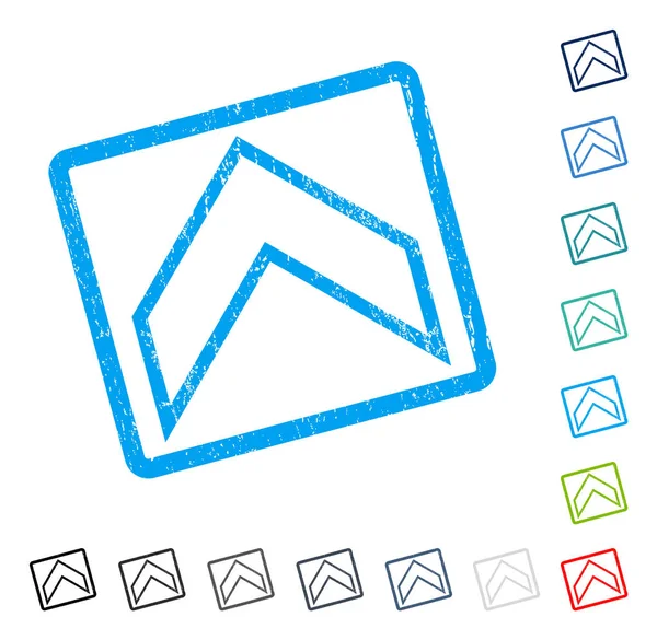 Simge kauçuk filigran yukarı ok ucu