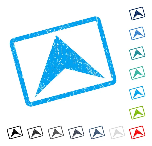 Simge kauçuk filigran yukarı ok ucu