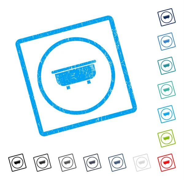 Küvet simgesi kauçuk filigran